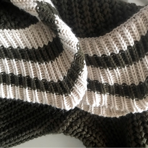 SACHIN & BABI Knit Olive Green Off-Shoulder Sweater - Picture 11 of 15